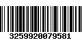 Código de Barras 3259920079581