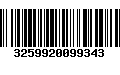 Código de Barras 3259920099343