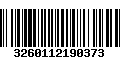 Código de Barras 3260112190373