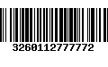 Código de Barras 3260112777772