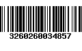 Código de Barras 3260260034857