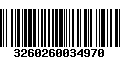 Código de Barras 3260260034970