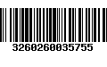 Código de Barras 3260260035755