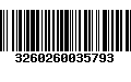 Código de Barras 3260260035793