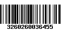 Código de Barras 3260260036455