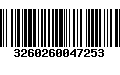 Código de Barras 3260260047253