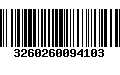 Código de Barras 3260260094103