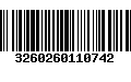 Código de Barras 3260260110742