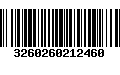 Código de Barras 3260260212460