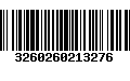 Código de Barras 3260260213276