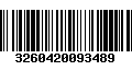 Código de Barras 3260420093489