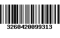 Código de Barras 3260420099313