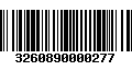 Código de Barras 3260890000277