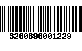 Código de Barras 3260890001229