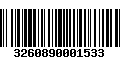 Código de Barras 3260890001533