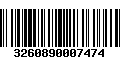 Código de Barras 3260890007474