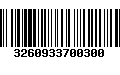 Código de Barras 3260933700300