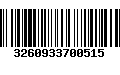 Código de Barras 3260933700515