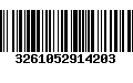 Código de Barras 3261052914203