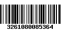 Código de Barras 3261080085364