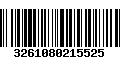 Código de Barras 3261080215525