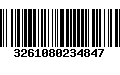 Código de Barras 3261080234847