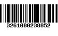 Código de Barras 3261080238852