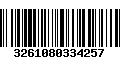 Código de Barras 3261080334257