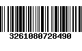 Código de Barras 3261080728490