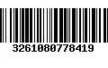 Código de Barras 3261080778419