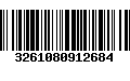 Código de Barras 3261080912684