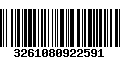 Código de Barras 3261080922591