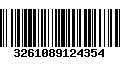 Código de Barras 3261089124354