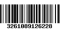 Código de Barras 3261089126228