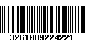 Código de Barras 3261089224221