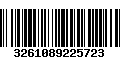 Código de Barras 3261089225723