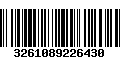 Código de Barras 3261089226430