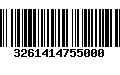 Código de Barras 3261414755000