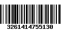 Código de Barras 3261414755130