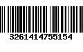 Código de Barras 3261414755154