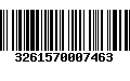 Código de Barras 3261570007463