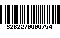 Código de Barras 3262270000754