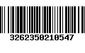 Código de Barras 3262350210547