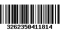 Código de Barras 3262350411814