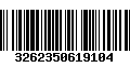 Código de Barras 3262350619104