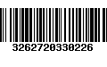 Código de Barras 3262720330226