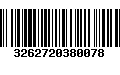 Código de Barras 3262720380078