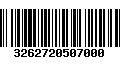 Código de Barras 3262720507000