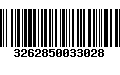 Código de Barras 3262850033028