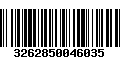 Código de Barras 3262850046035